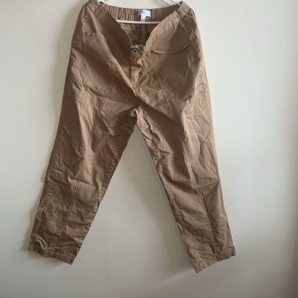 Brown khaki style cargo pants - Picture 3 of 5
